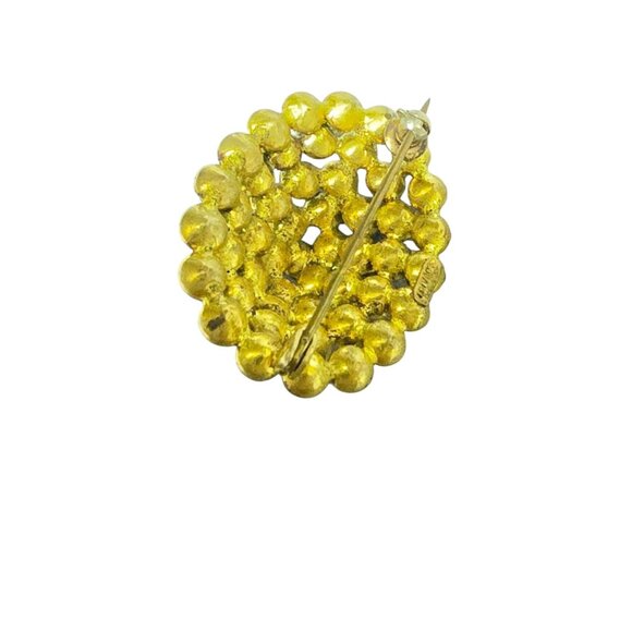 Vintage Signed Czech Raised Brooch (A8107) - Picture 3 of 5